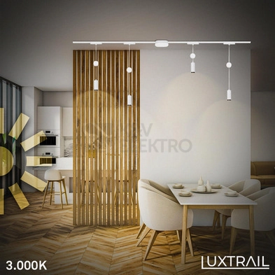 Obrázek produktu Lištové LED svítidlo BRILONER Luxtrail 48V závěsné svítidlo nastavitelná výška bílé 8032016 1