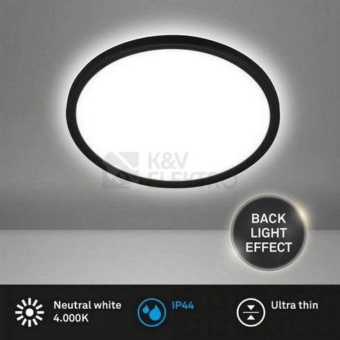 Obrázek produktu LED svítidlo do koupelny BRILONER Pulap IP44 černá 3820415 1