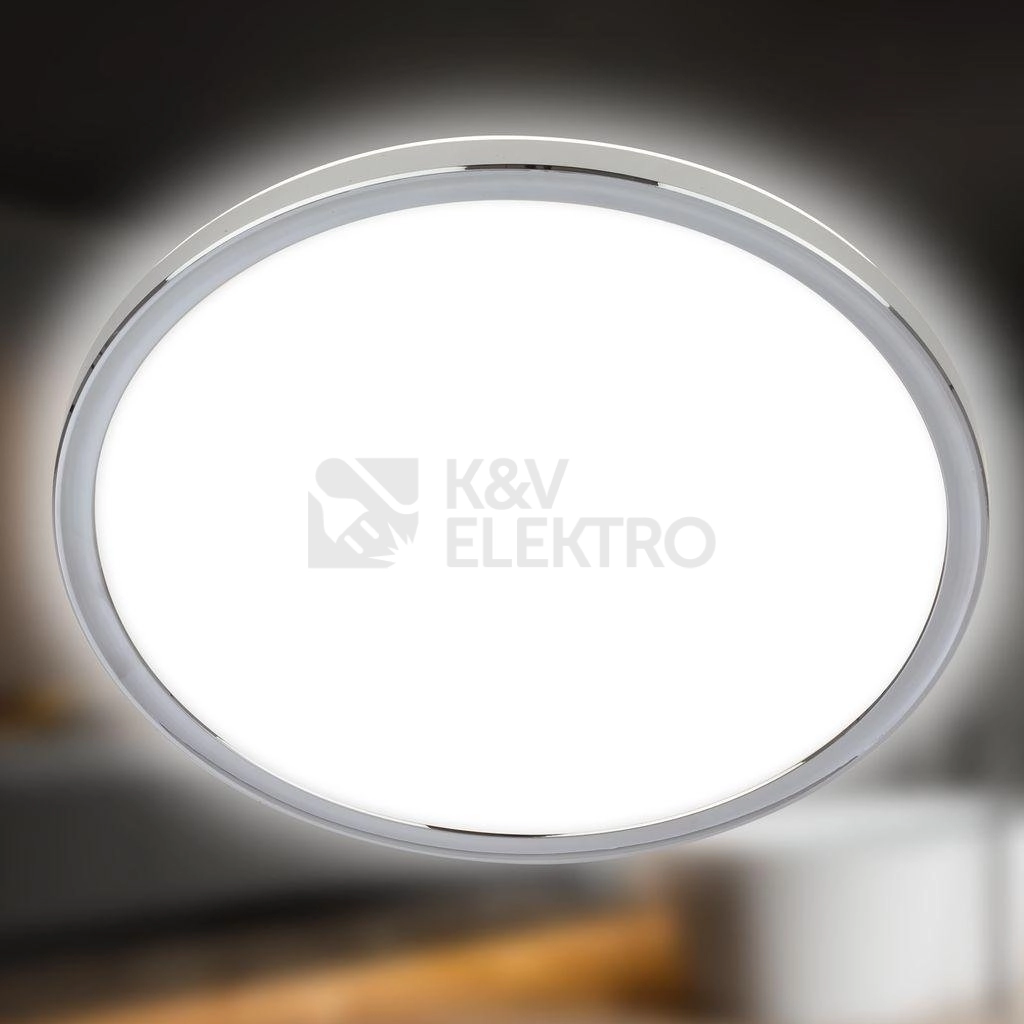 Obrázek produktu LED svítidlo BRILONER Pulap průměr 29,3cm 18W IP54 neutrální bílá chrom 3872018 3