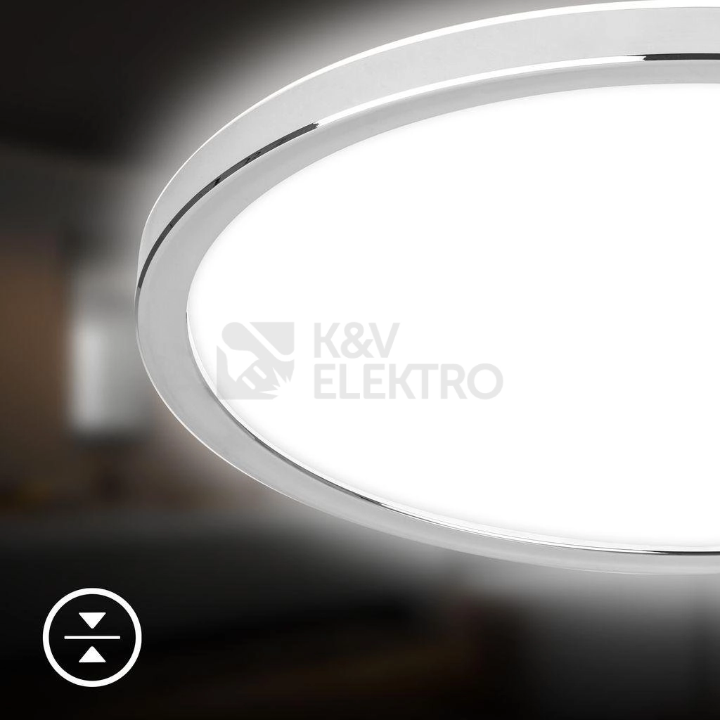 Obrázek produktu LED svítidlo BRILONER Pulap průměr 42cm 22W IP54 neutrální bílá chrom 3873018 5