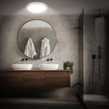 Obrázek produktu LED svítidlo BRILONER Pulap průměr 42cm 22W IP54 neutrální bílá chrom 3873018 6