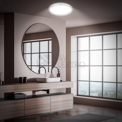 Obrázek produktu LED svítidlo BRILONER Pulap průměr 42cm 22W IP54 neutrální bílá chrom 3873018 7