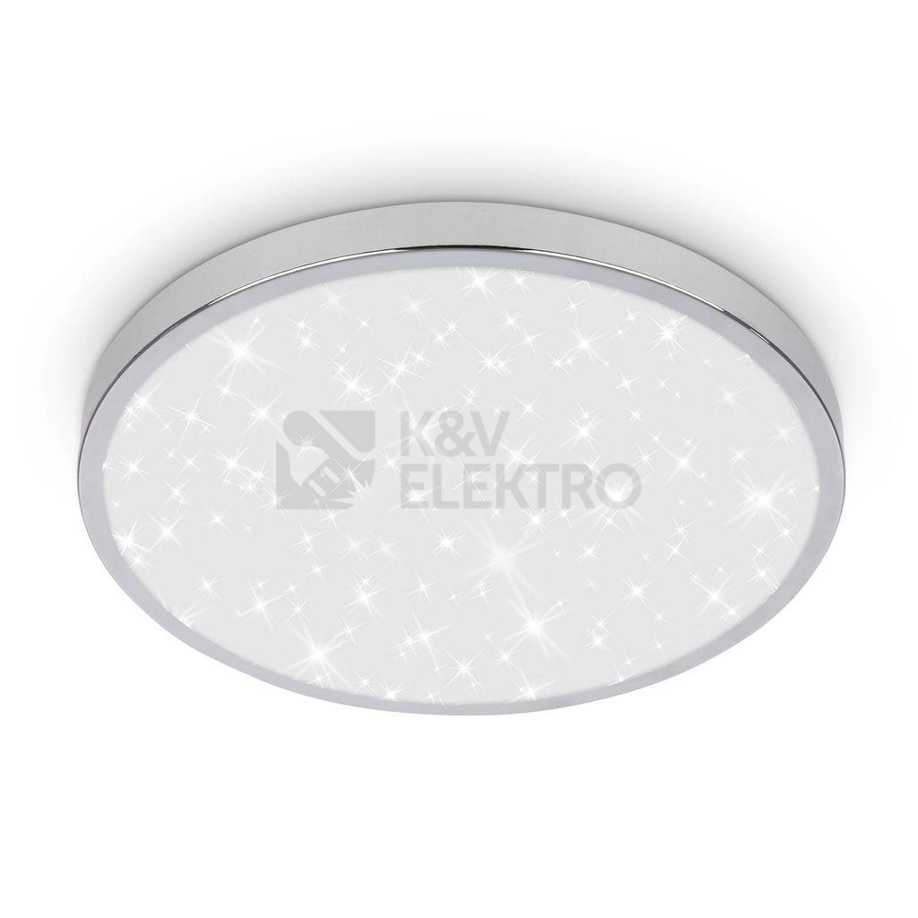 Obrázek produktu LED stropní svítidlo BRILONER Tak průměr 24cm 12W IP44 hvězdné nebe chrom 3933018 0