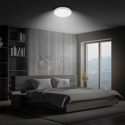 Obrázek produktu LED stropní svítidlo BRILONER Tak průměr 24cm 12W IP44 hvězdné nebe chrom 3933018 5