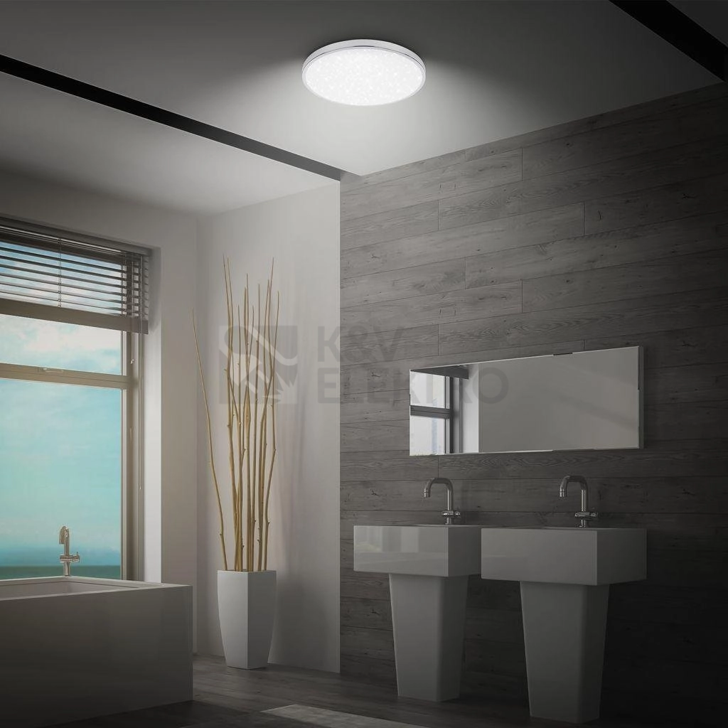 Obrázek produktu LED stropní svítidlo BRILONER Tak průměr 33cm 22W IP44 hvězdné nebe chrom 3934018 4