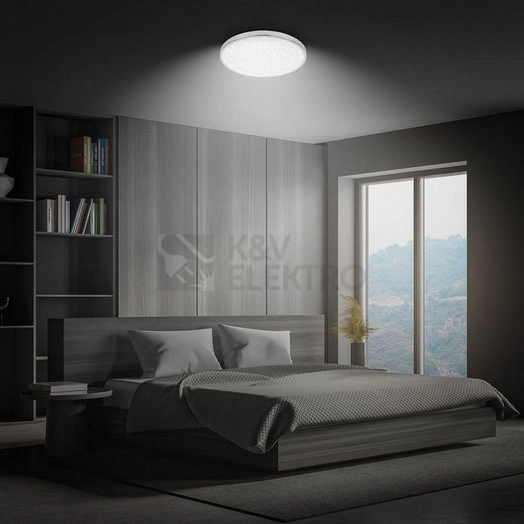 Obrázek produktu LED stropní svítidlo BRILONER Tak průměr 33cm 22W IP44 hvězdné nebe chrom 3934018 5