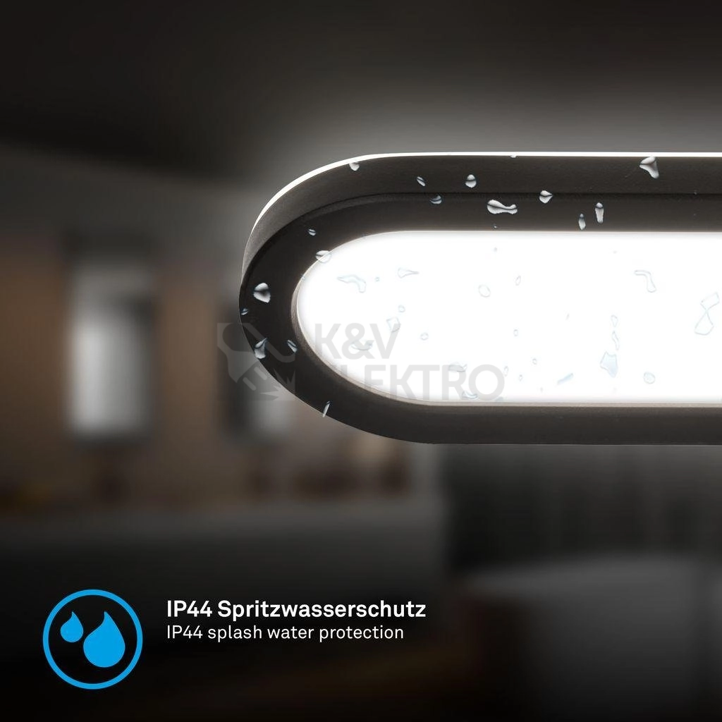 Obrázek produktu LED svítidlo k zrcadlu BRILONER Pil 10W 35cm neutrální bílá černá 2193015 3
