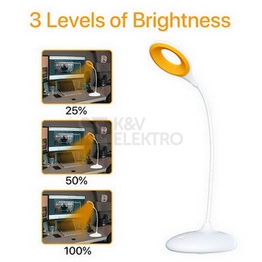 Obrázek produktu Dobíjecí LED lampička Lumbio MELATIME krokově stmívatelná 1600K bez modré složky
8
