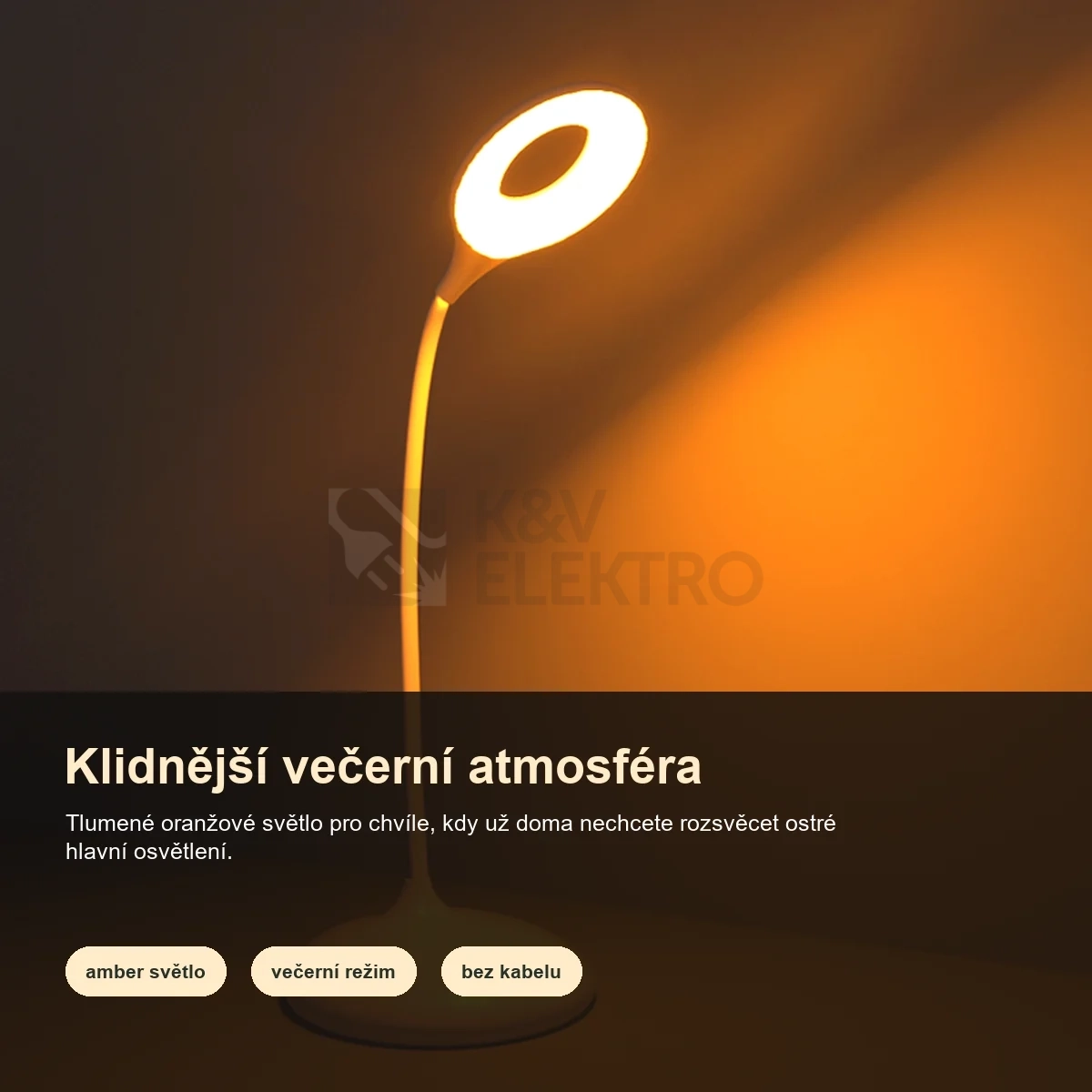 Obrázek produktu LED Lampička MELATIME bez modré složky
10