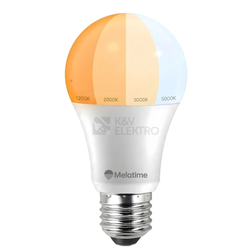 Multispektrální LED žárovka E27 Lumbio MELATIME Rytmus 10W stmívatelná se 4 světelnými režimy (1200-5000K) s NIR technologií