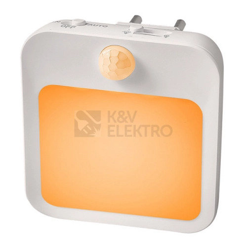 LED Noční světlo do zásuvky MELATIME bez modré složky s pohybovým senzorem