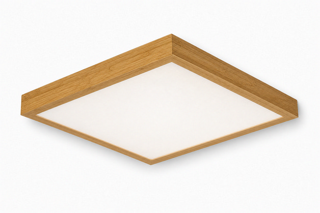 LED svítidlo Lumbio Bright Light 60x60 pro přisazenou montáž (Dřevo, ON/OFF)
