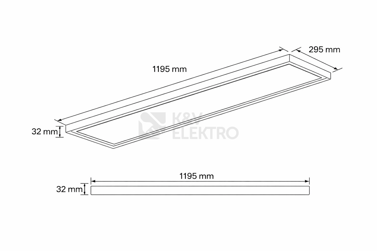 Obrázek produktu LED svítidlo Lumbio Backlit Panel 30x120 (UGR <19) 1