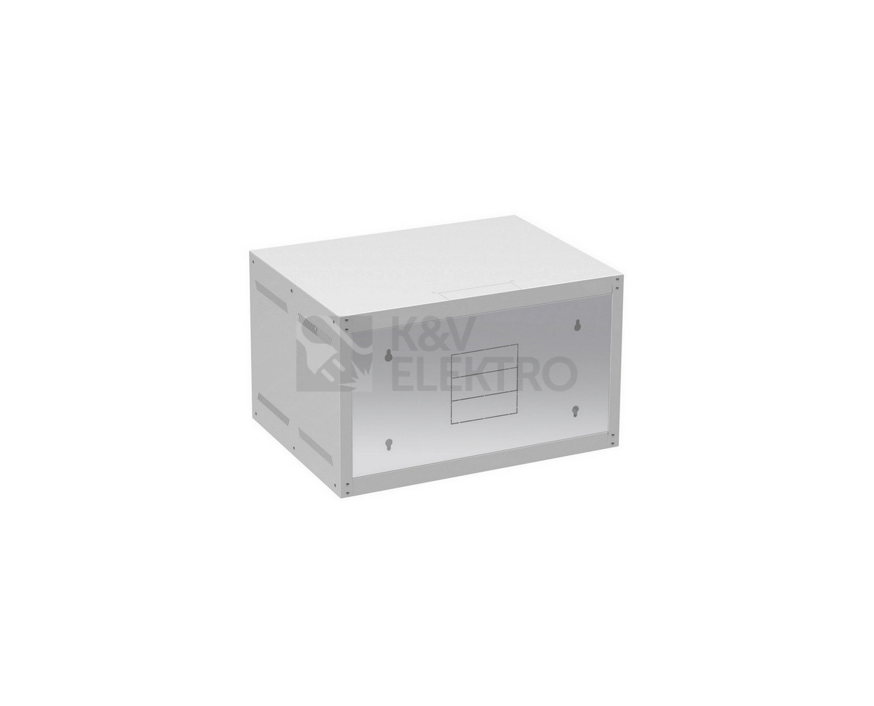 Obrázek produktu Nástěnný datový rozvaděč 19" výška 6U (356mm) H=450mm Š=600mm šedý Solarix GrandN-6U-645-11-G 2
