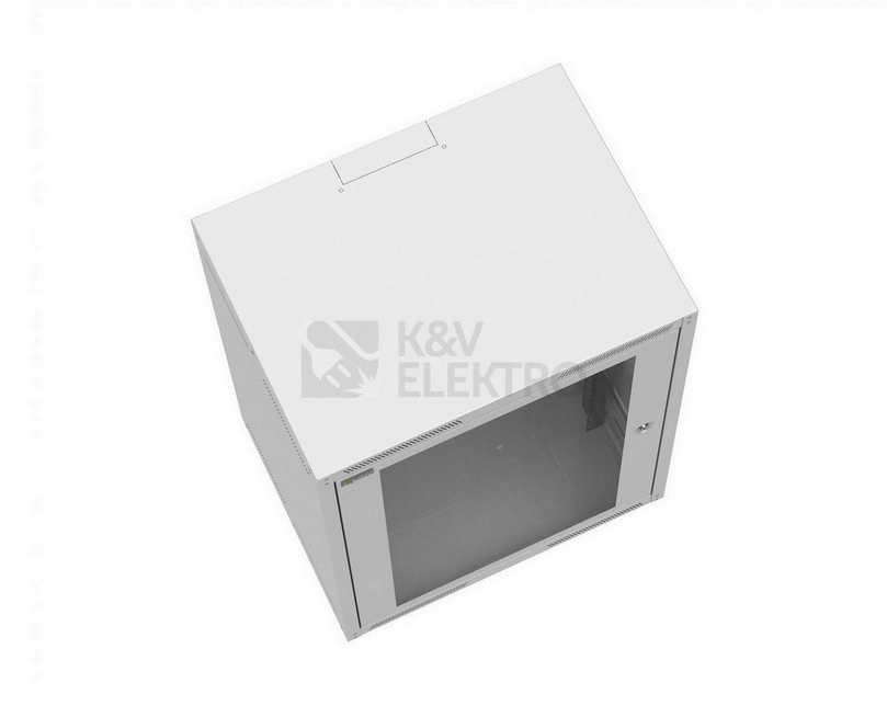 Obrázek produktu Nástěnný datový rozvaděč 19" výška 9U (497mm) H=450mm Š=600mm šedý Solarix GrandN-9U-645-11-G 1