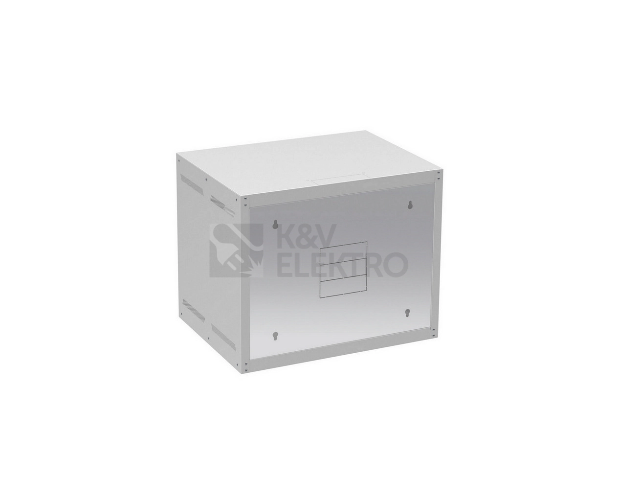 Obrázek produktu Nástěnný datový rozvaděč 19" výška 9U (497mm) H=450mm Š=600mm šedý Solarix GrandN-9U-645-11-G 2