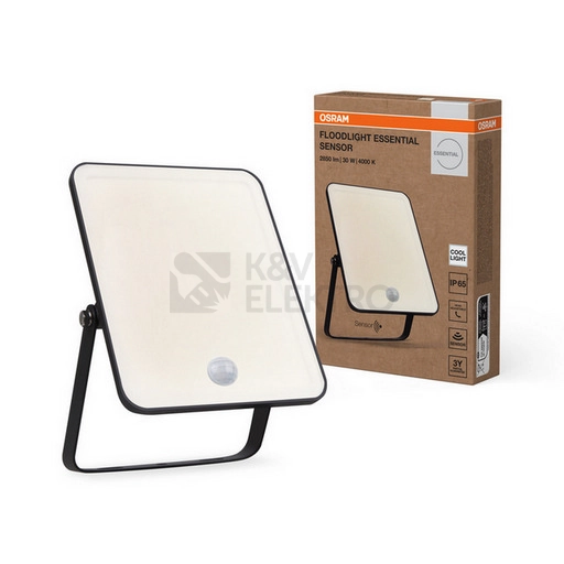 Obrázek produktu LED reflektor s pohybovým čidlem OSRAM Essential 30W 4000K neutrální bílá IP65 3