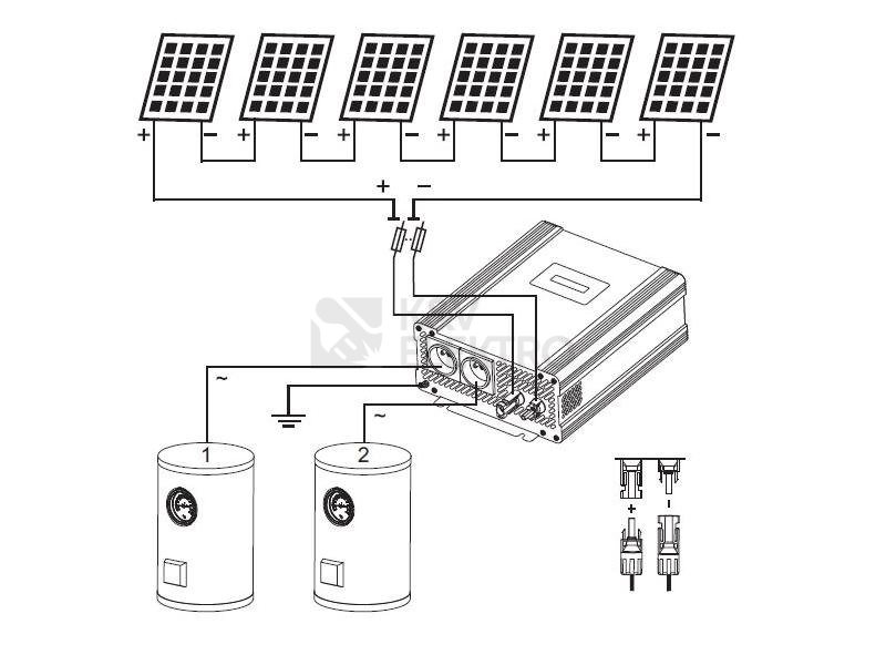 Obrázek produktu Solární invertor AZO Digital ECO SOLAR BOOST EVO MPPT-4000 PRO pro ohřev vody z fotovoltaických panelů 4kW 1