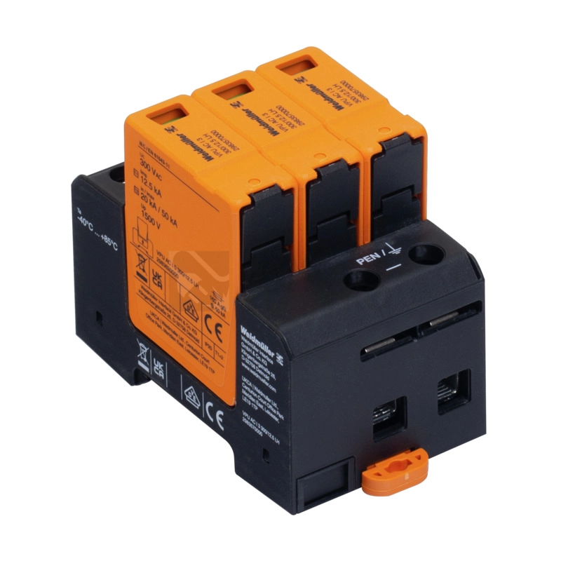Obrázek produktu Svodič přepětí Weidmüller VPU AC I 3 300/12.5 LH 2983570000 0