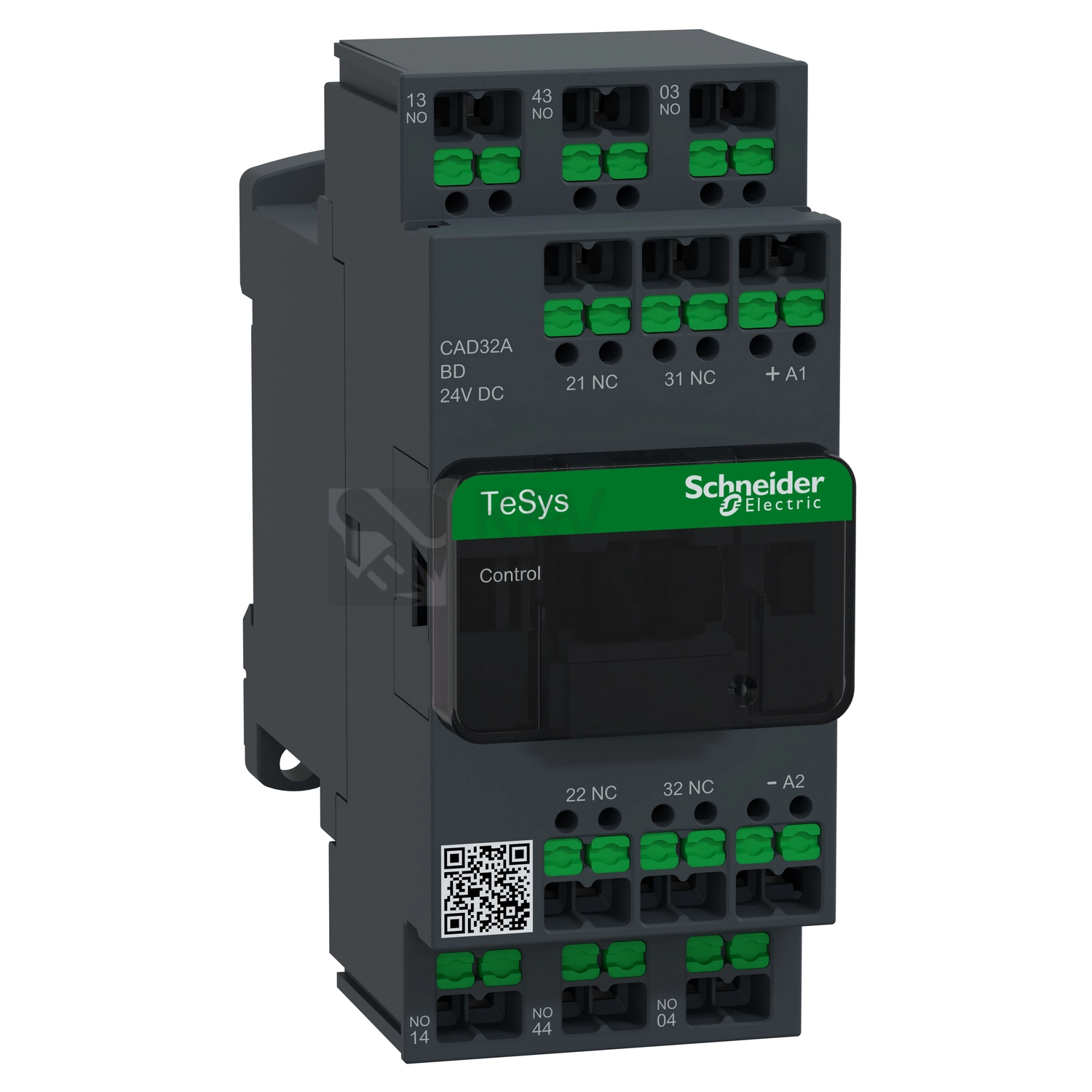 Obrázek produktu Řídicí relé 24VDC Schneider Electric TeSys Deca 3Z+2V 24V DC snap-in svorky CAD32ABD 0