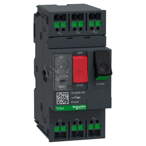 Motorový spouštěč Schneider Electric TeSys Deca snap-in svorky GV2ME10A 4-6,3A