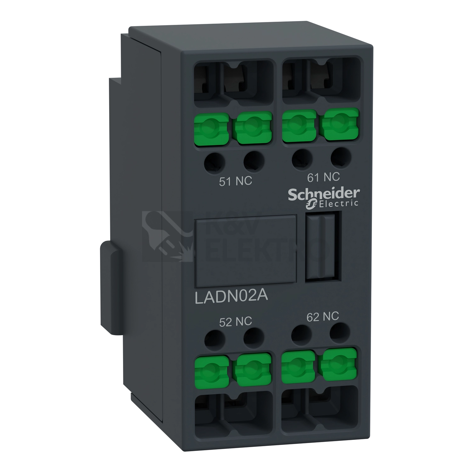 Obrázek produktu Blok pomocných kontaktů 2V Schneider Electric TeSys Deca snap-in svorky LADN02A 0