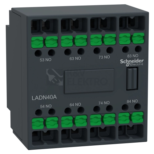 Blok pomocných kontaktů 4Z Schneider Electric TeSys Deca snap-in svorky LADN40A