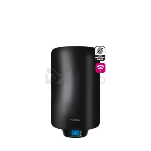 Nerezový ohřívač vody bojler metalac SIRIUS BLACK MB 80 Wi-Fi
