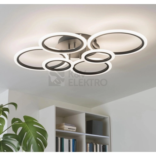 LED stmívatelné svítidlo Brilagi ORBITS 85W 3000-6500K černá dálkové ovládání BG0794