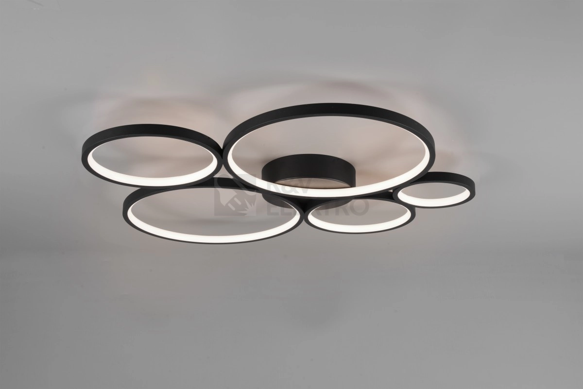 Obrázek produktu Přisazené LED svítidlo TRIO RONDO 49W 3000K matná černá 3-fázové stmívání 622610532 1