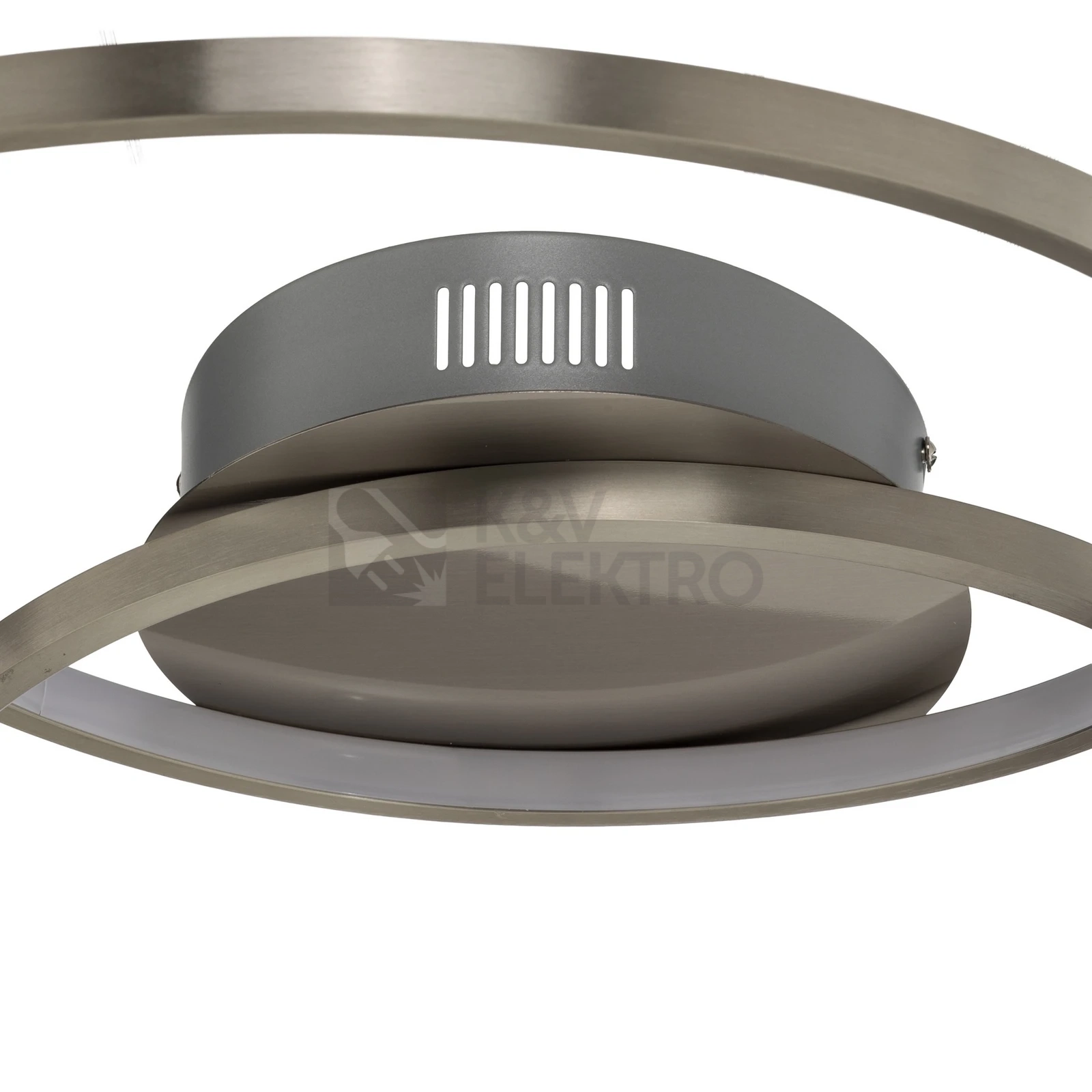 Obrázek produktu LED stropní svítidlo Lindby Joline průměr 60cm niklová barva 36W 3000K stmívatelné 9639127 3