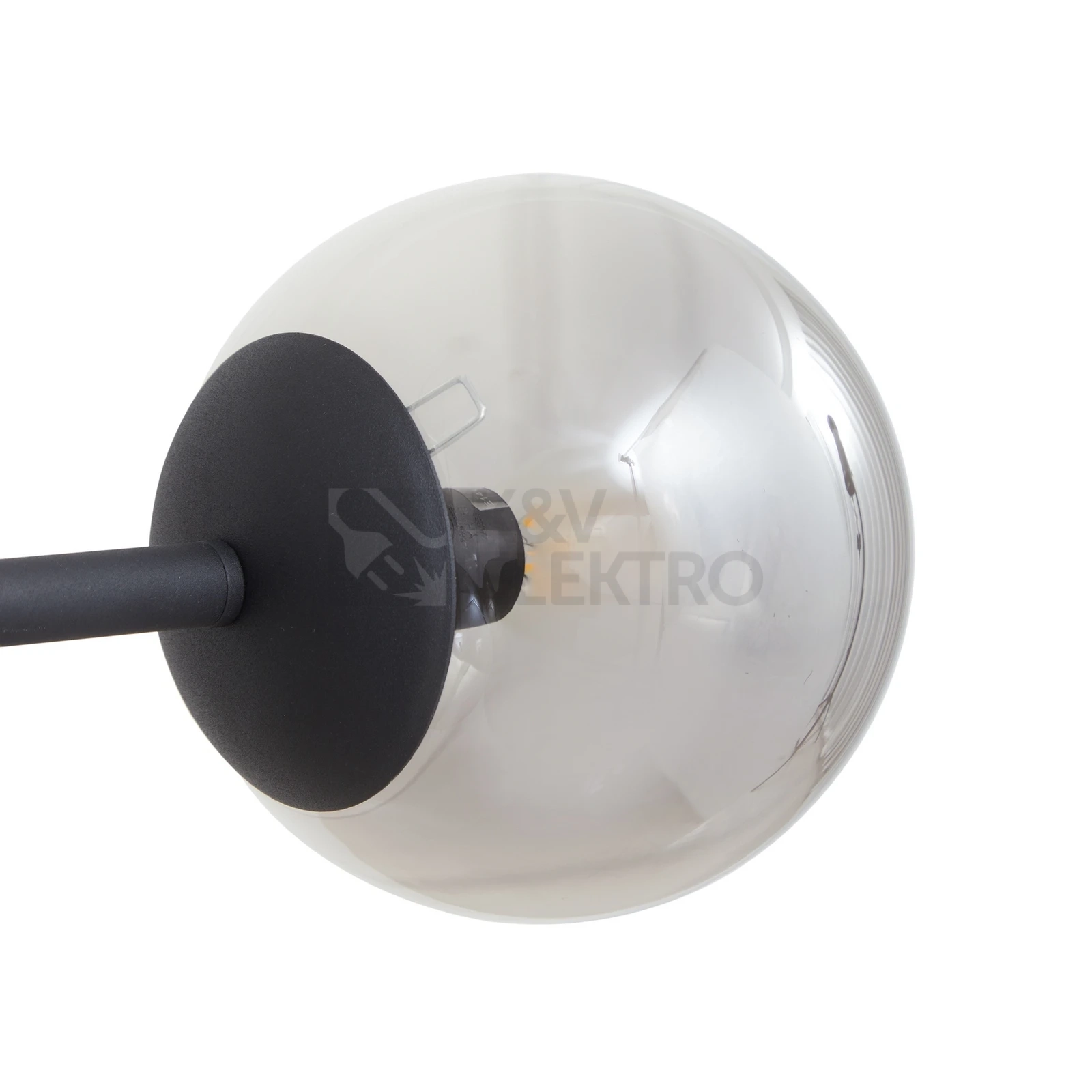 Obrázek produktu Závěsné svítidlo Lindby Isamer kouřově šedá 130 cm 8x E14 10W LED bez žárovek stmívatelné 10034203 2