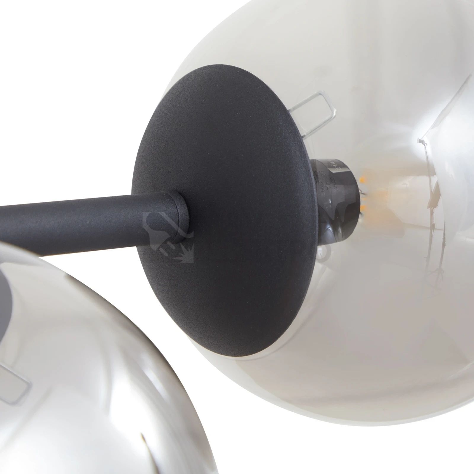 Obrázek produktu Závěsné svítidlo Lindby Isamer kouřově šedá 130 cm 8x E14 10W LED bez žárovek stmívatelné 10034203 3