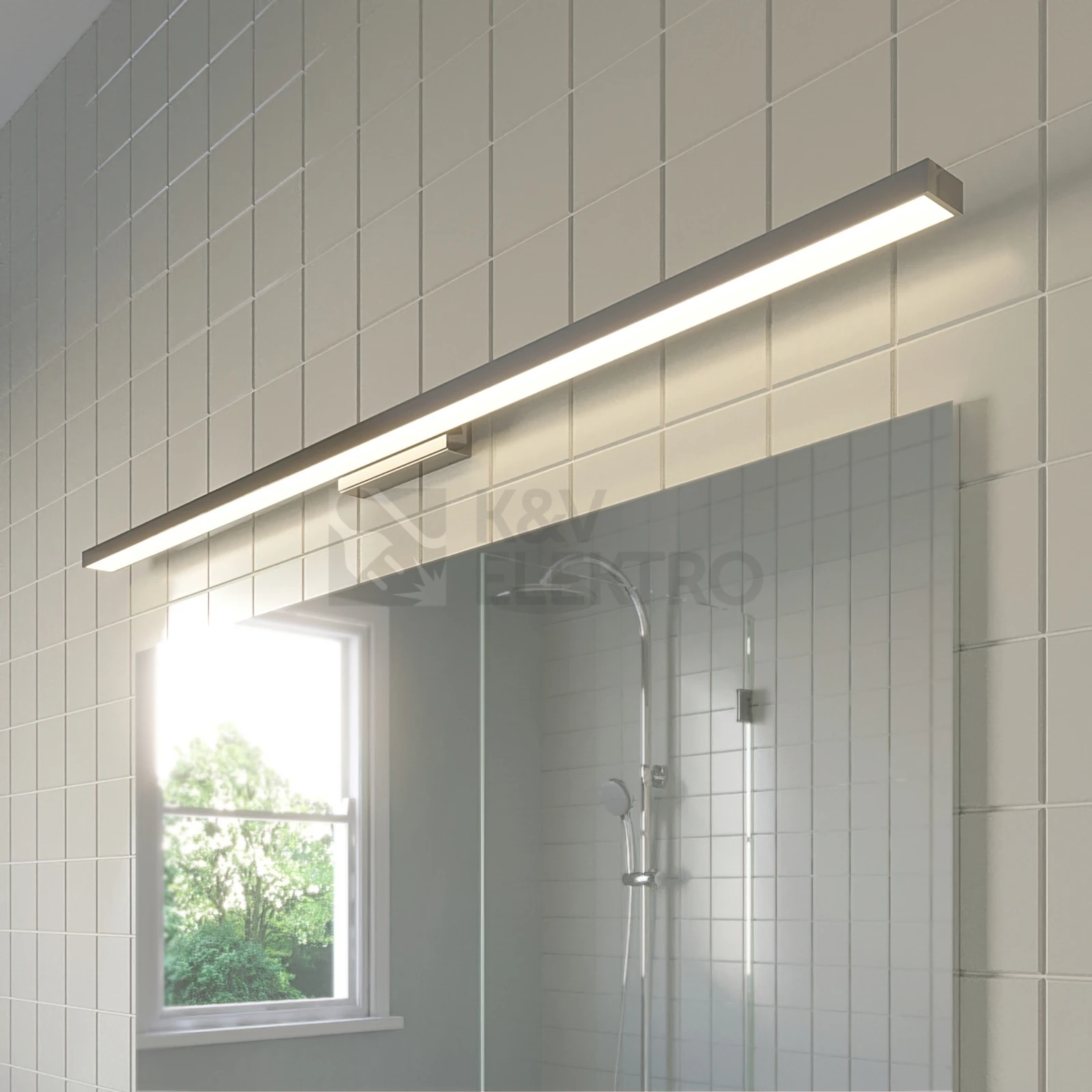 Obrázek produktu LED koupelnové svítidlo nad zrcadlo Lindby Alenia 120cm chrom 20W 3000K IP44 9626075 3
