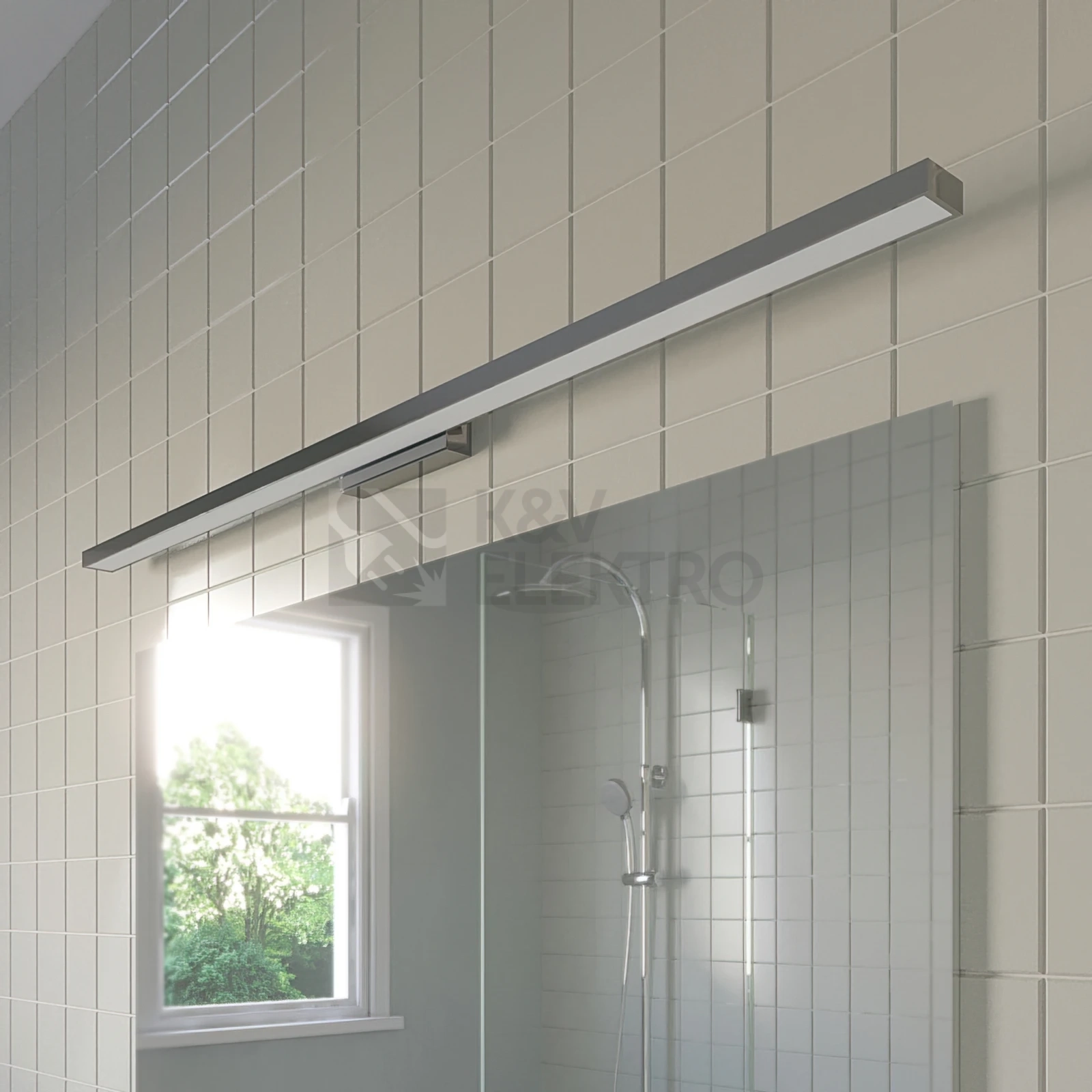 Obrázek produktu LED koupelnové svítidlo nad zrcadlo Lindby Alenia 120cm chrom 20W 3000K IP44 9626075 4