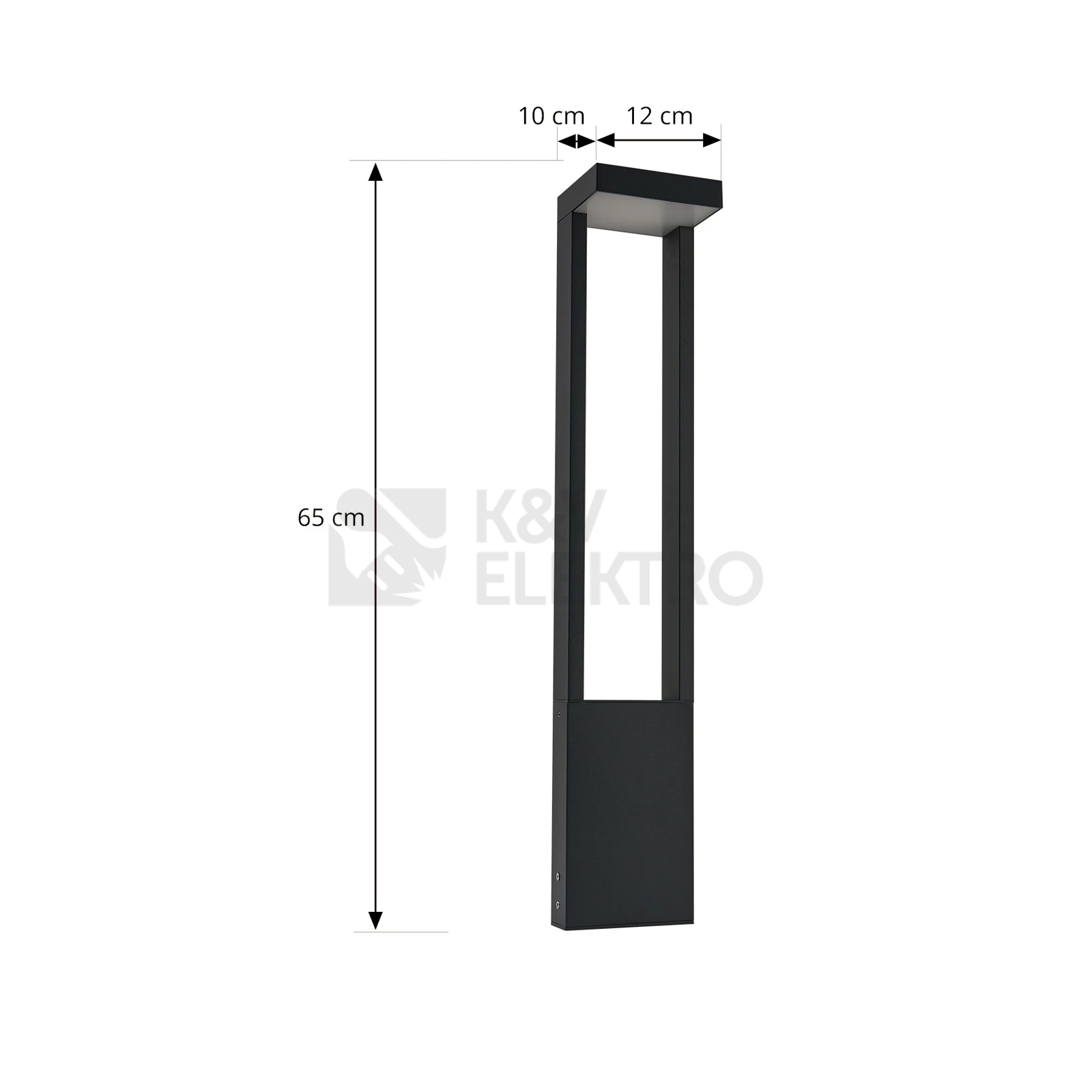 Obrázek produktu LED světlo na cestu Lindby Lonete výška 65cm antracit IP65 8,8W 3000K 10025703 1