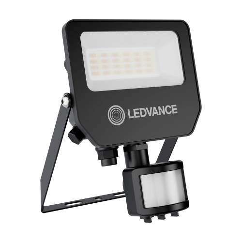 LED reflektor LEDVANCE FLOODLIGHT COMPACT GEN2 18W/9W 3000K/4000K/6500K 2400lm/1350lm s pohybovým čidlem černý