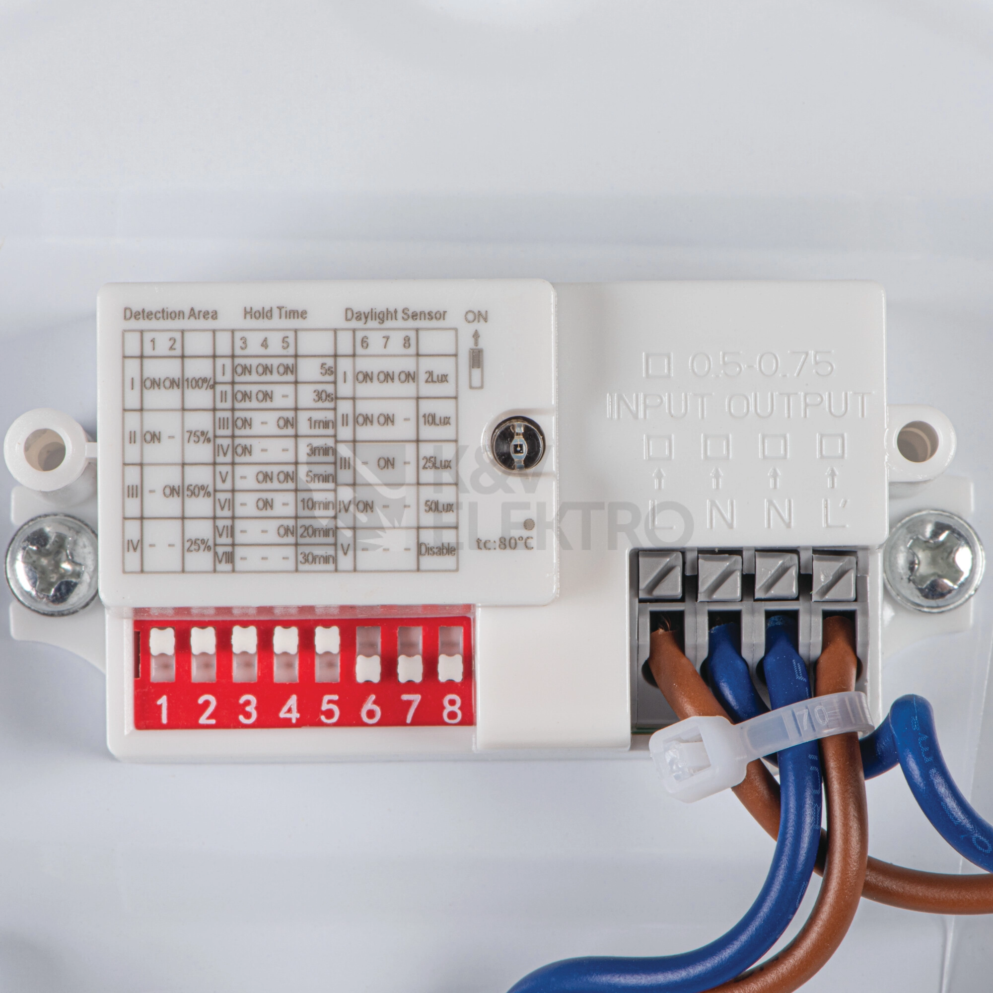 Obrázek produktu  LED svítidlo s čidlem Kanlux Miledo CORSO 12W CCT-SE 3000K/4000K/6500K IP44
 2