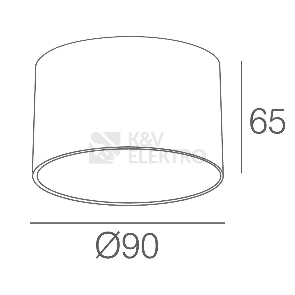 Obrázek produktu Stropní LED svítidlo T-LED LOXO 8W CRI90 CCT 3000K/4000K/5000K barva černá 105151 2