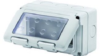 Prázdná skříňka IP55 pro 4 moduly Gewiss 27 Combi