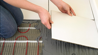 Instalace elektrické topné rohože