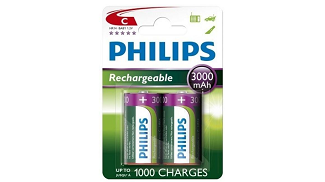 Nabíjecí baterie C Philips MultiLife s kapacitou 3000 mAh a 1000 dobití