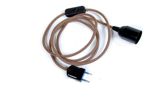 Kabel ve stylu art deco se zig zag vzorem